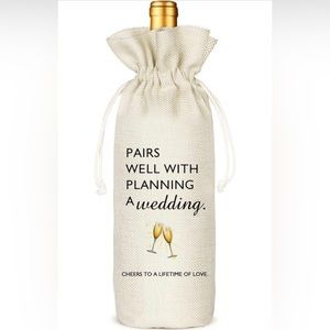 WINE/CHAMPAGNE BOTTLE COVER FOR WEDDING NWOT